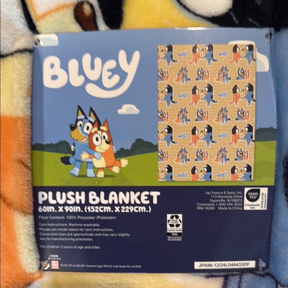 bluey Other - Bluey Plush Blanket 60x90”